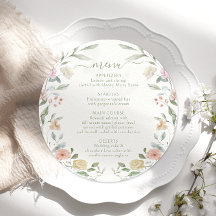 Moderne Pastel Botanische Hochzeit