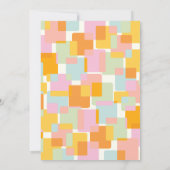 Moderne Pastel Boy Girl Couples Kinderdusche Einladung (Rückseite)