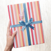 Moderne Pastel Candy Stripe Geschenkpapier