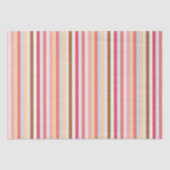Moderne Pastel Candy Stripe Seidenpapier (Vorderseite)
