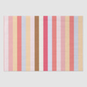 Moderne Pastel Candy Stripe Seidenpapier (Vorderseite)