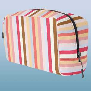 Moderne Pastel Candy Stripe Waschbeutel