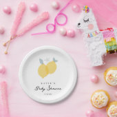 Moderne Pastel Citrus Lemons Kinderdusche Pappteller (Party)