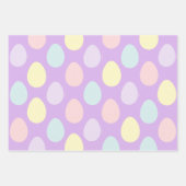 Moderne Pastel farbenfrohe Eiermuster Ostern Geschenkpapier Set (Vorderseite 2)
