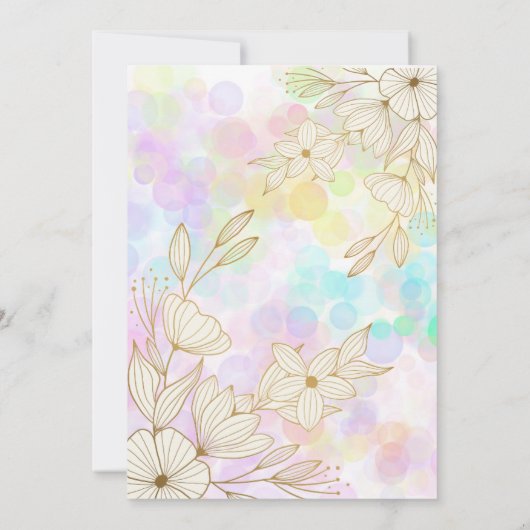 Moderne Pastel Floral Small Business Wertschätzung Dankeskarte (Rückseite)