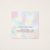 Moderne Pastel Holographic Rainbow Necklace Displa (Rückseite)