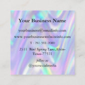 Moderne Pastel Holographic Treuekarte (Rückseite)