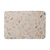Moderne Pastel Leafy Trendy Badematte (Vorderseite)