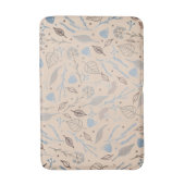 Moderne Pastel Leafy Trendy Badematte (Vorderseite Vertikal)