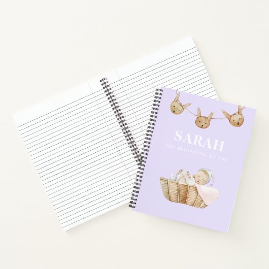 Moderne Pastel Lila Kindergeschenk für Mama Notizblock (Innenseite)