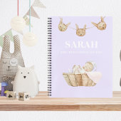 Moderne Pastel Lila Kindergeschenk für Mama Notizblock