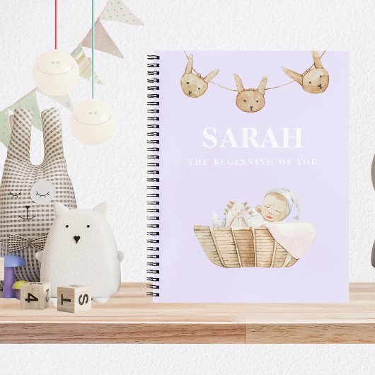 Moderne Pastel Lila Kindergeschenk für Mama Notizblock