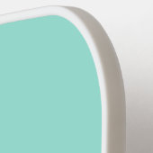 Moderne Pastel Mint Mit Monogramm Feminine Pickleball Schläger (Linke Seite)