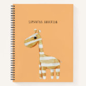 Moderne Pastel Orange Babygeschenk für Mama Notizblock (Vorderseite)