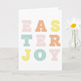 Moderne Pastel Osterfreude Karte