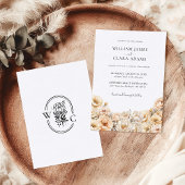 Moderne Pastel Peony Einladung