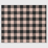 Moderne Pastel Pink Buffalo Kariert Ostern Geschenkpapier (Flach)