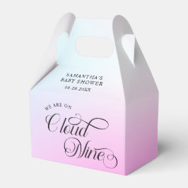 Moderne Pastel Pink Cloud Nine Baby Dusche Geschenkschachtel