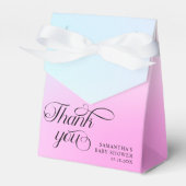 Moderne Pastel Pink Cloud Nine Baby Dusche Geschenkschachtel (Vorderseite)