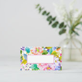 Moderne Pastel Pink Floral Romantische Hochzeit Platzkarte (Stehend Vorderseite)