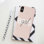 Moderne Pastel Pink Girl Boss Phrase Case-Mate iPhone Hülle<br><div class="desc">Moderne Pastel Pink Girl Boss Phrase</div>