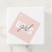 Moderne Pastel Pink Girl Boss Phrase Geschenkanhänger (Beispiel)