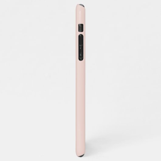 Moderne Pastel Pink Girl Boss Phrase iPhone Hülle (Linke Seite)