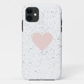 Moderne Pastel Pink & Heart Schönes Geschenk Case-Mate iPhone Hülle (Rückseite)