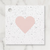 Moderne Pastel Pink & Heart Schönes Geschenk Geschenkanhänger (Vorderseite)