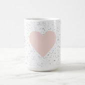 Moderne Pastel Pink & Heart Schönes Geschenk Kaffeetasse (Mittel)