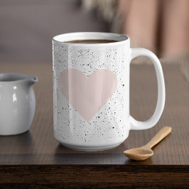 Moderne Pastel Pink & Heart Schönes Geschenk Kaffeetasse
