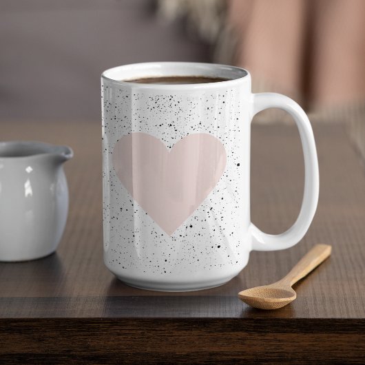 Moderne Pastel Pink & Heart Schönes Geschenk Kaffeetasse