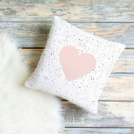 Moderne Pastel Pink & Heart Schönes Geschenk Kissen