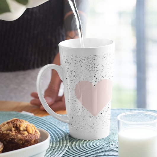 Moderne Pastel Pink & Heart Schönes Geschenk Milchtasse