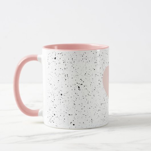 Moderne Pastel Pink & Heart Schönes Geschenk Tasse (Links)