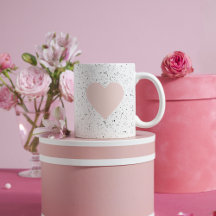 Moderne Pastel Pink & Heart Schönes Geschenk