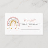 Moderne Pastel Rainbow Kinderdusche Windelwanne Visitenkarte (Vorderseite)