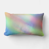 Moderne Pastel Rainbow Mermaid Unicorn Holographis Lendenkissen (Vorderseite)