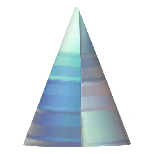 Moderne Pastel Rainbow Mermaid Unicorn Holographis Partyhütchen (Rückseite)