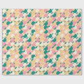 Moderne Pastel Retro Boho Abstrakt Geschenkpapier (Flach)