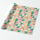 Moderne Pastel Retro Boho Abstrakt Geschenkpapier (Ungerollt)