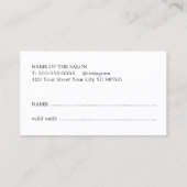 Moderne Pastel Rose Blauer Geist Schönheitssalon Treuekarte (Rückseite)