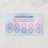 Moderne Pastel Rose Blauer Geist Schönheitssalon Treuekarte (Vorderseite)