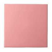 Moderne Pastel Solid Color Flamingo Pink Fliese (Vorderseite)