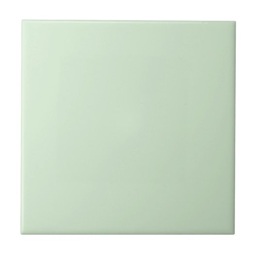 Moderne Pastel Solid Color Soft Minze Fliese (Vorderseite)