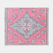 Moderne Pastel Turkish Rug Fleecedecke (Vorderseite (Horizontal))