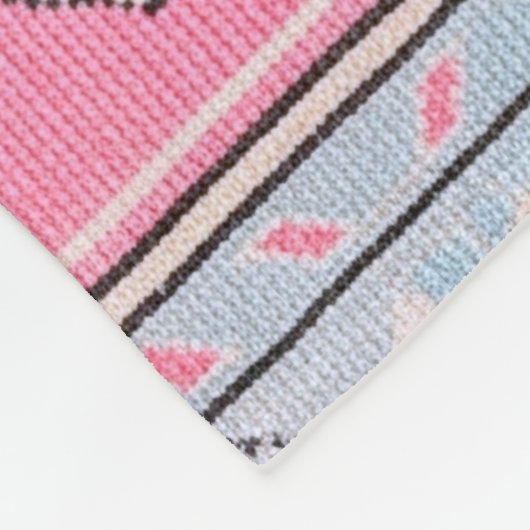 Moderne Pastel Turkish Rug Fleecedecke (Ecke)