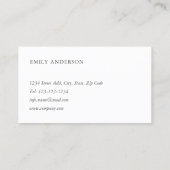 Moderne Pastel-Wasserfarbenbürsten Visitenkarte (Rückseite)