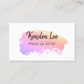 Moderne Pastel Watercolor Minimale Visitenkarte (Vorderseite)