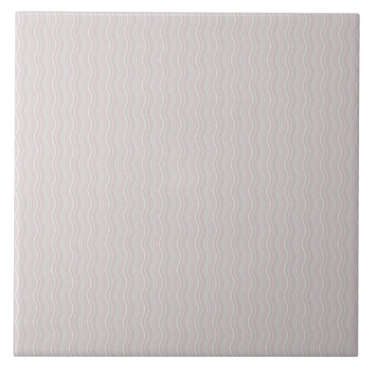 Moderne Pastel Wavy Keramik Tile - Custom 6x6" Art Fliese (Vorderseite)